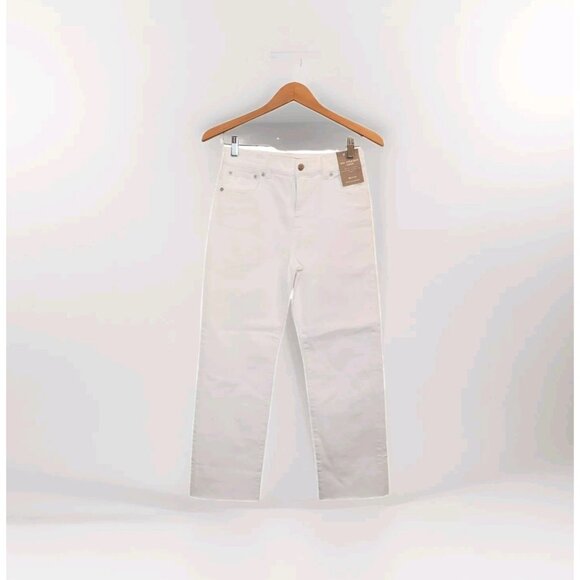 Madewell Denim - Madewell The Petite '90s Straight Crop Jean in Tile White Women's Size 25P NWT